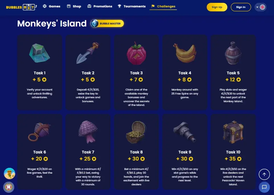 VIP Program at Bubblesbet